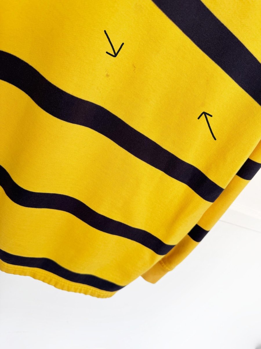 vintage polo ralph lauren striped rugby long sleeve shirt - good market thrift store