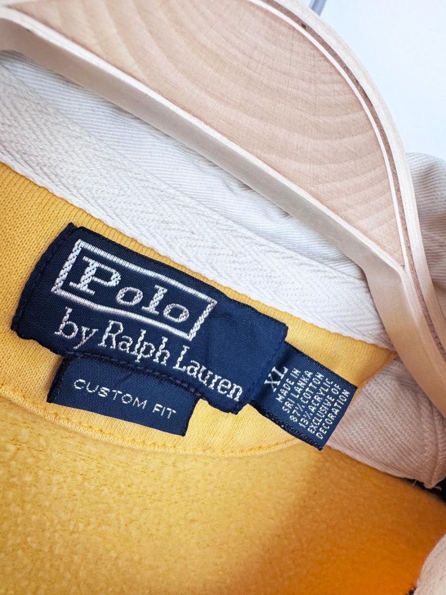 vintage polo ralph lauren striped rugby long sleeve shirt - good market thrift store