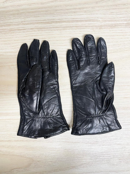 vintage portolano leather gloves | cashmere - blend lining - good market thrift store