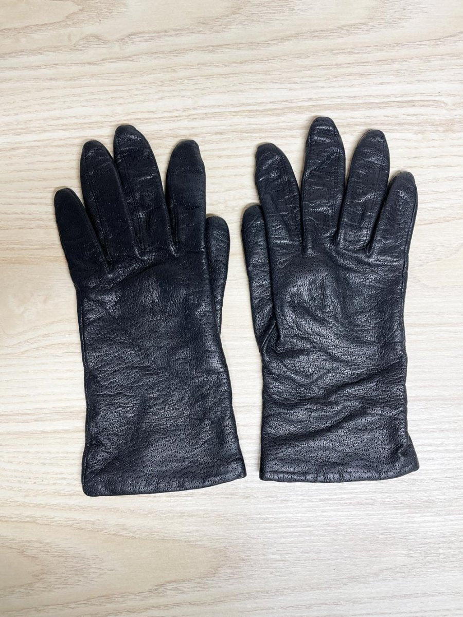 vintage principles soft leather gloves | lined - good market thrift store