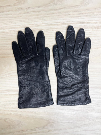 vintage principles soft leather gloves | lined - good market thrift store