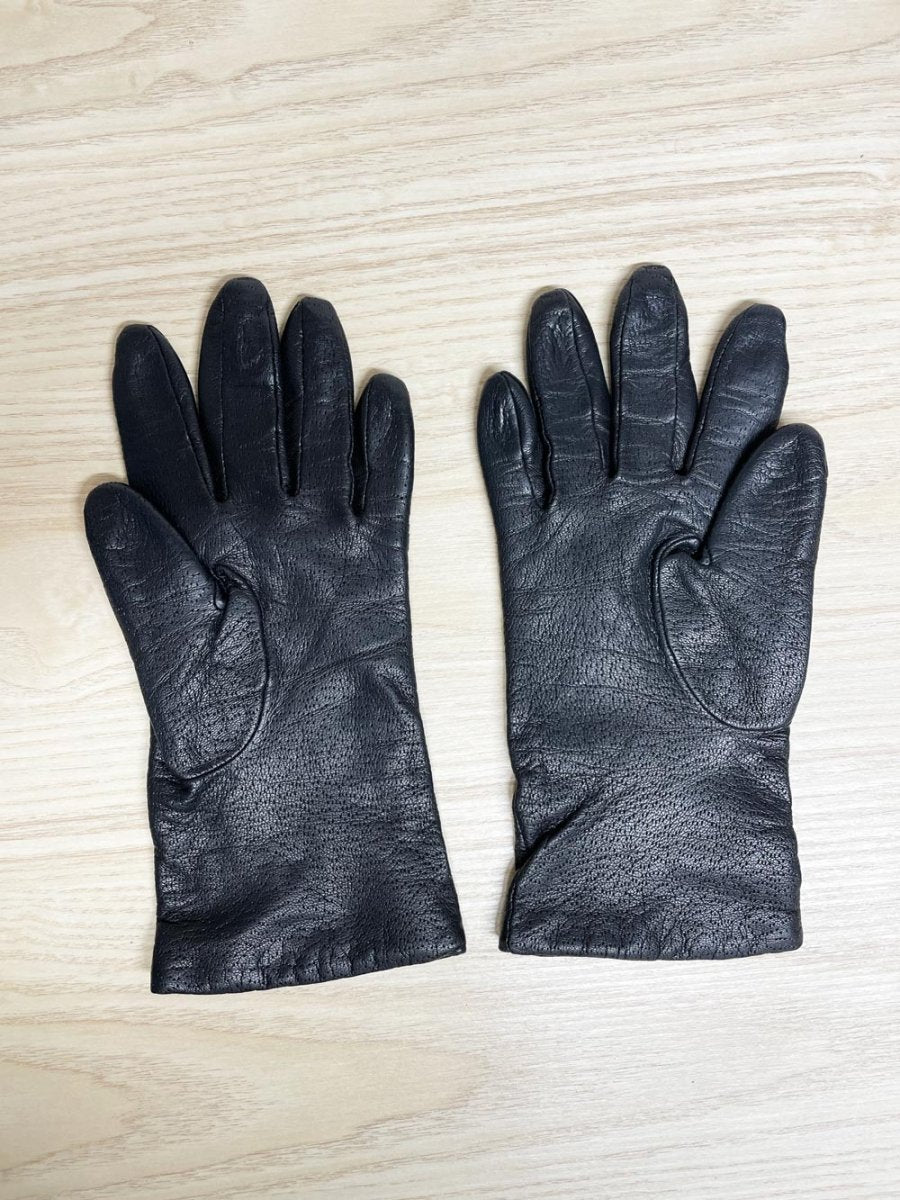 vintage principles soft leather gloves | lined - good market thrift store