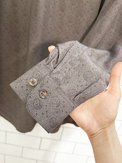 vintage pronto - uomo paisley flowy dress shirt | made in Italy - good market thrift store