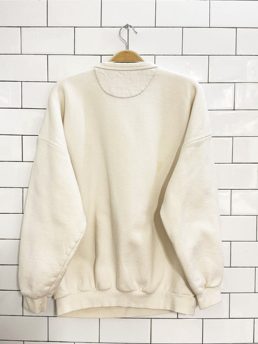 vintage queens university tartan embroidered sweatshirt | made in Canada - good market thrift store