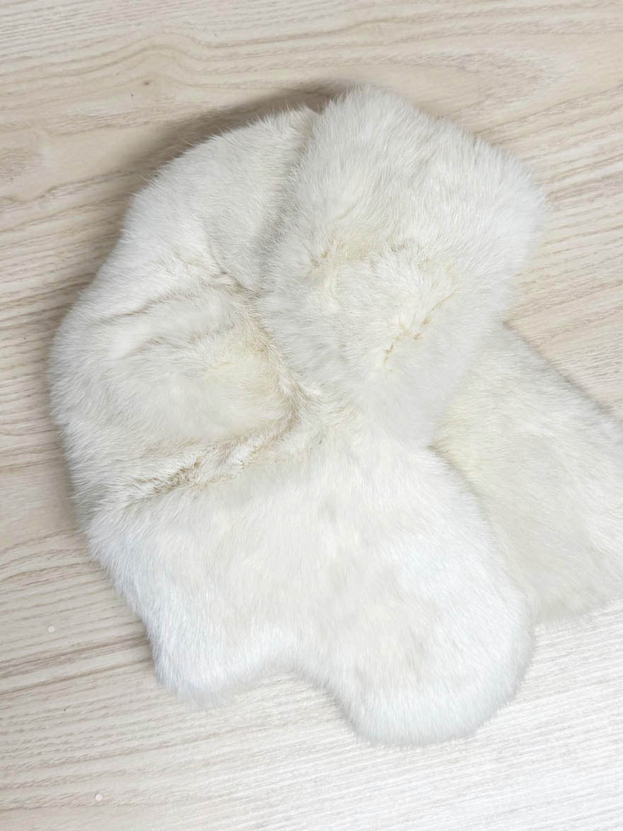vintage rabbit fur trapper hat - good market thrift store