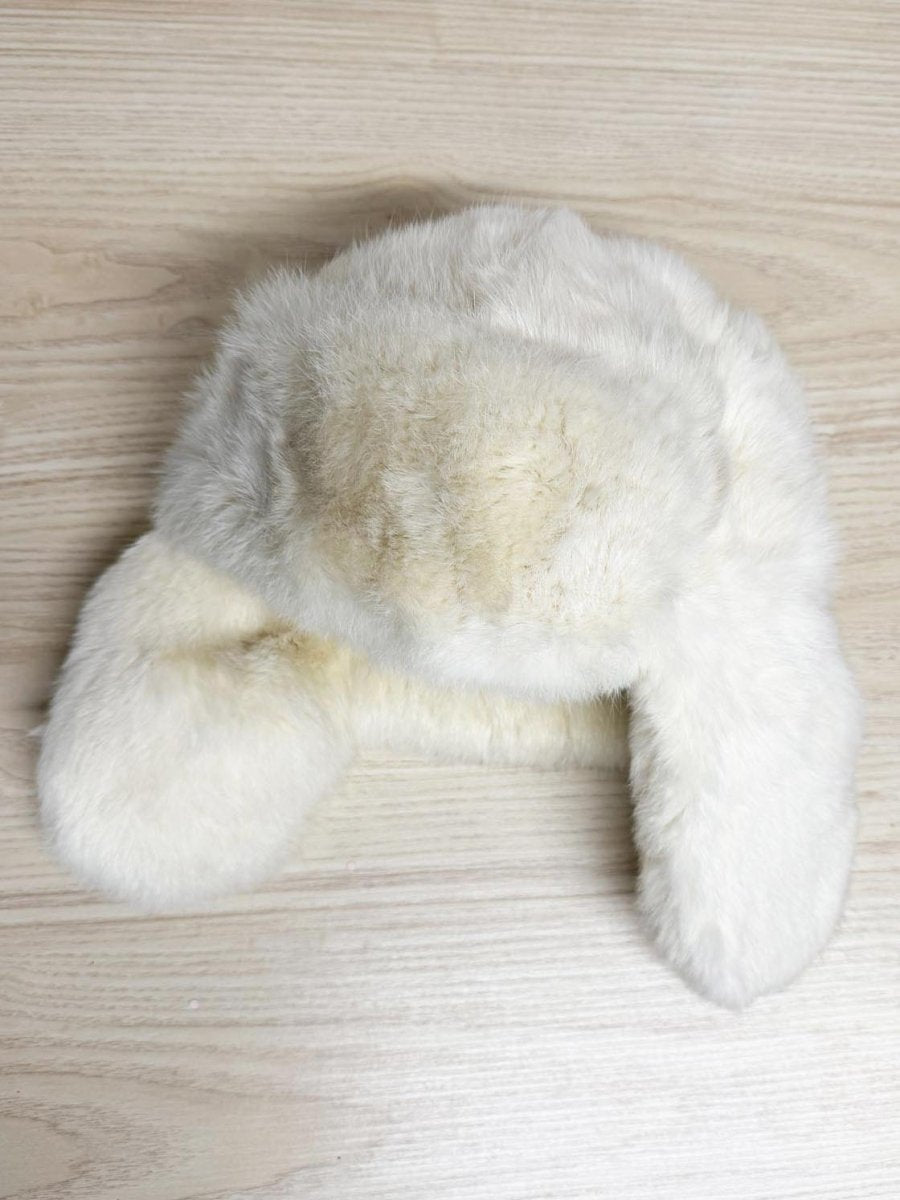 vintage rabbit fur trapper hat - good market thrift store