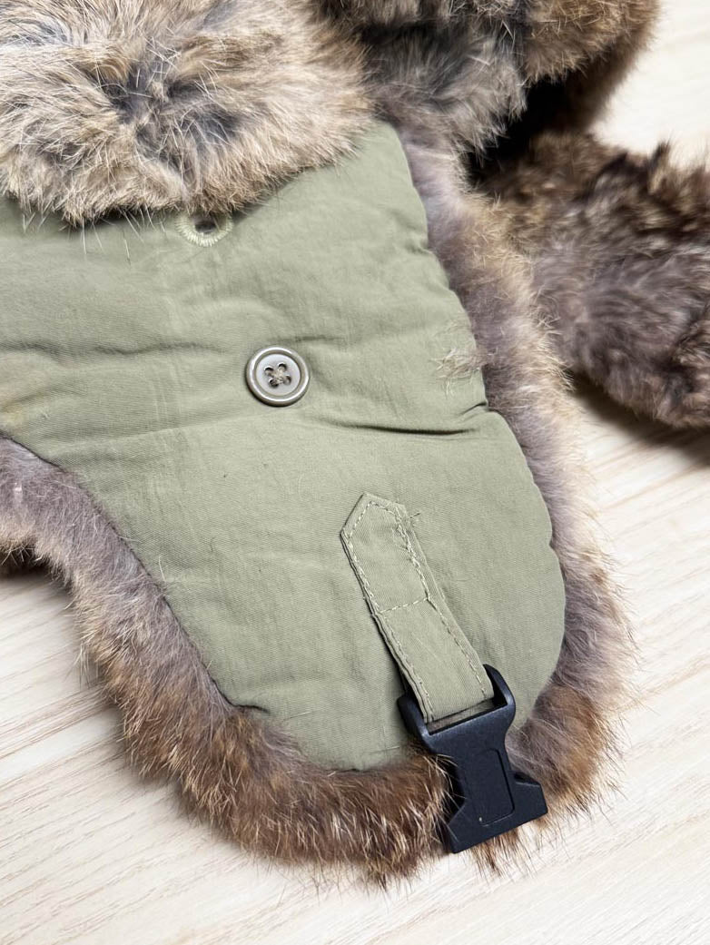 vintage rabbit fur trapper hat - good market thrift store
