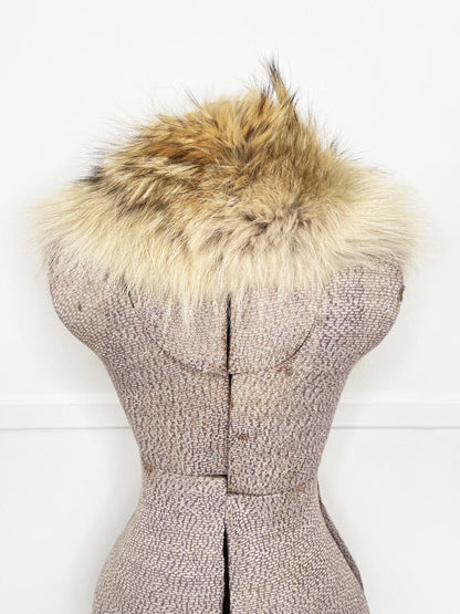 vintage raccoon fur stole tie collar - good market thrift store
