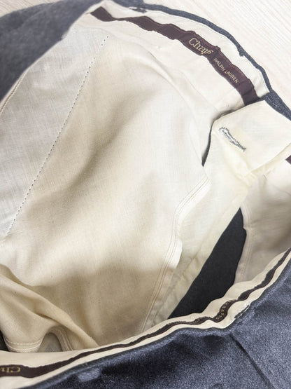 vintage ralph lauren chaps 100% wool pleated trousers | made in Canada - good market thrift store