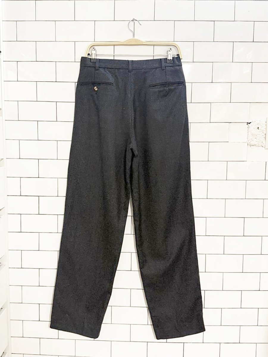 vintage ralph lauren chaps 100% wool pleated trousers | made in Canada - good market thrift store