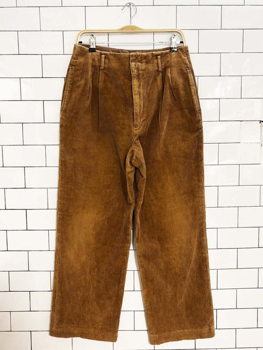 vintage ralph lauren country pleated chunky cord trousers - good market thrift store