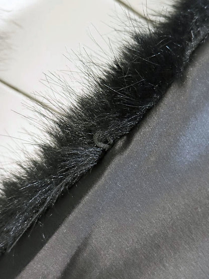 vintage real fur stole tie collar - good market thrift store