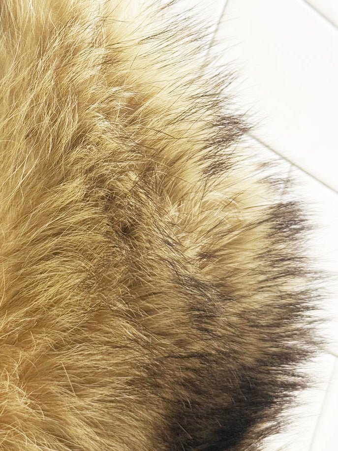 vintage real fur stole tie collar - good market thrift store