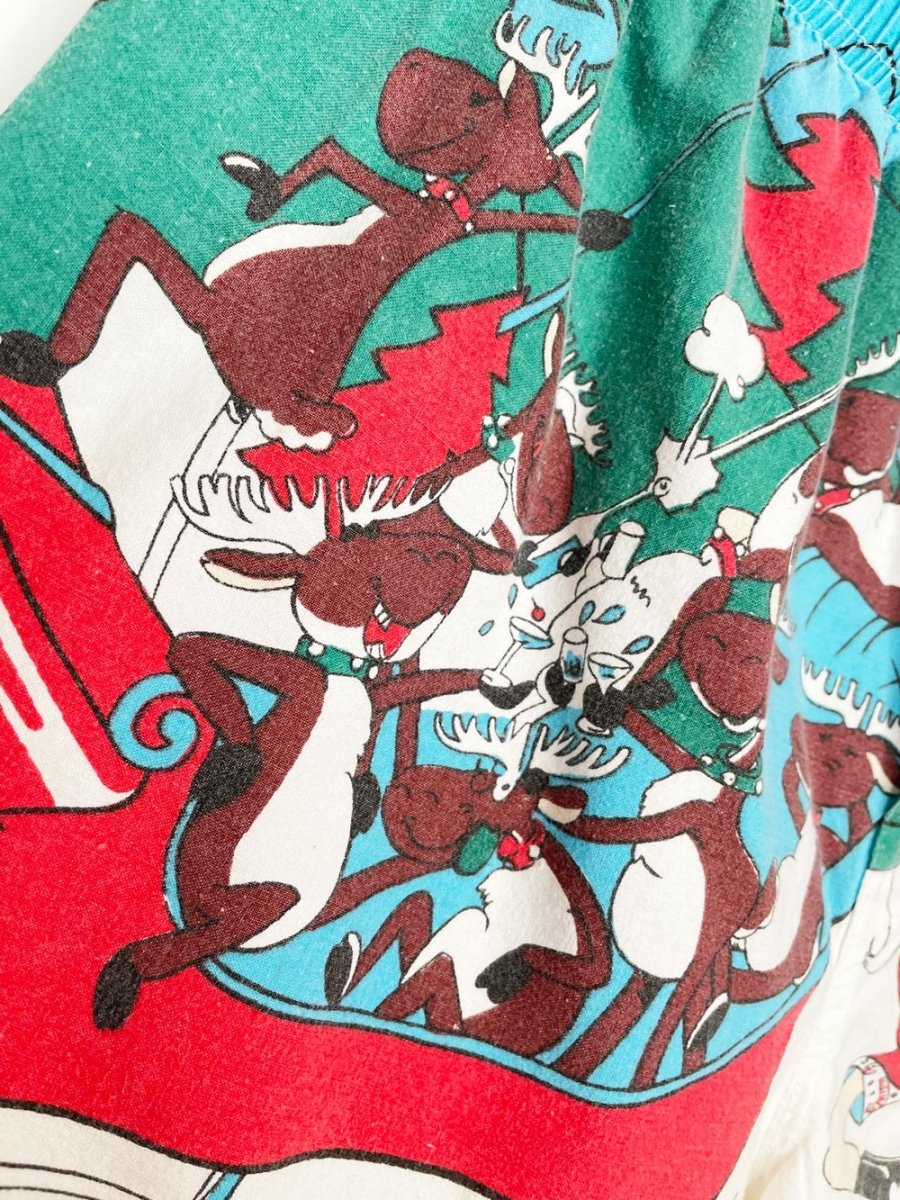 vintage reindeer takeover santa boxers gag gift | made in USA - good market thrift store