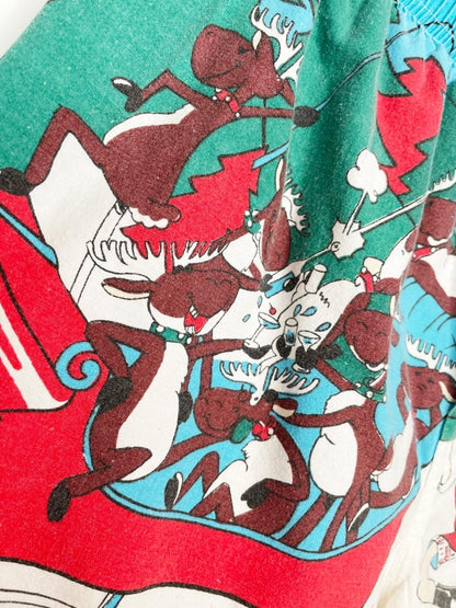 vintage reindeer takeover santa boxers gag gift | made in USA - good market thrift store