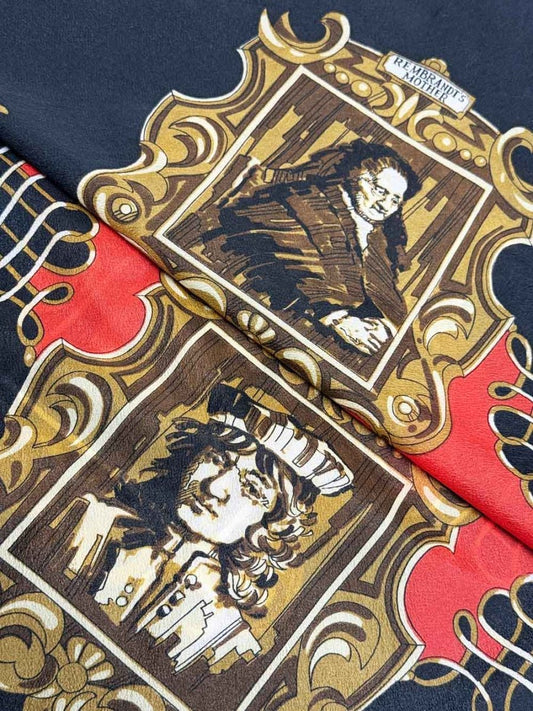 vintage rembrandt amsterdam square scarf - good market thrift store