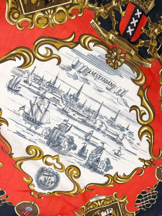 vintage rembrandt amsterdam square scarf - good market thrift store