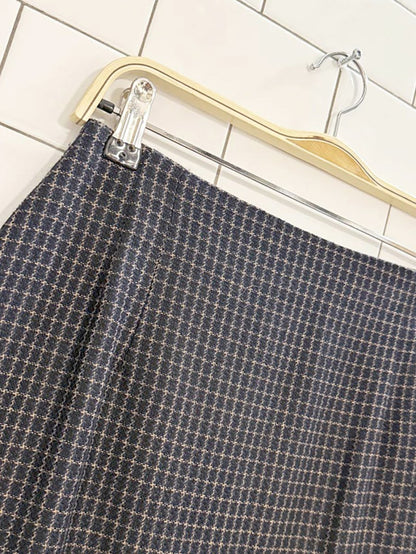 vintage rena rowan wool - blend check mini skirt | made in Canada - good market thrift store