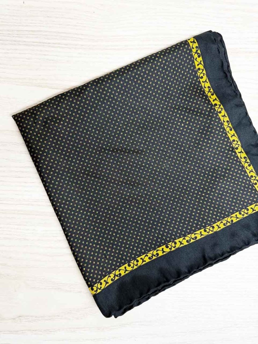 vintage renoir 100% silk hand rolled edge square scarf | made in Italy - good market thrift store