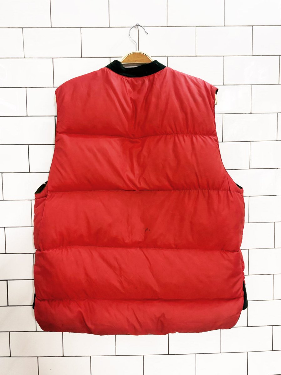 vintage reversible hunting down puffer vest - good market thrift store