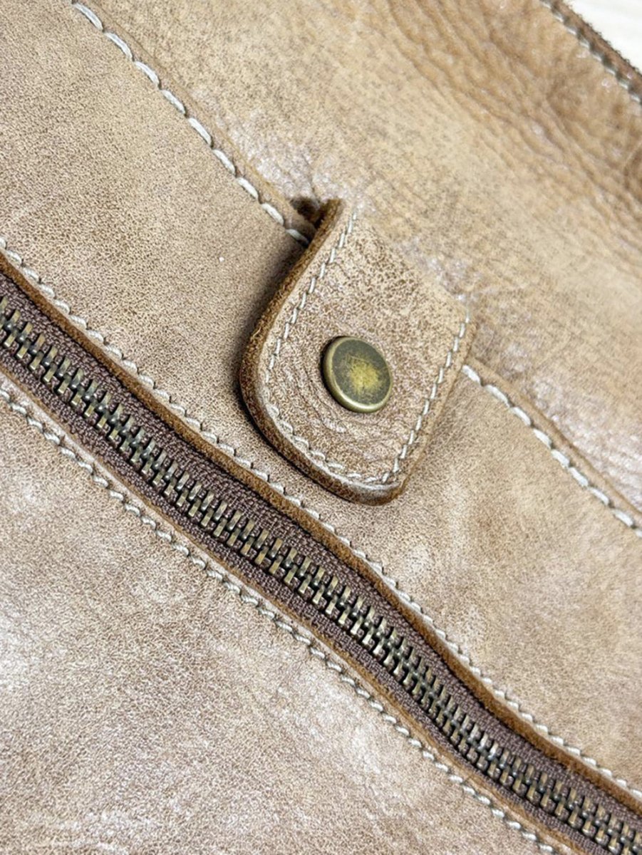 vintage roots leather crossbody bag | made in Canada - good market thrift store