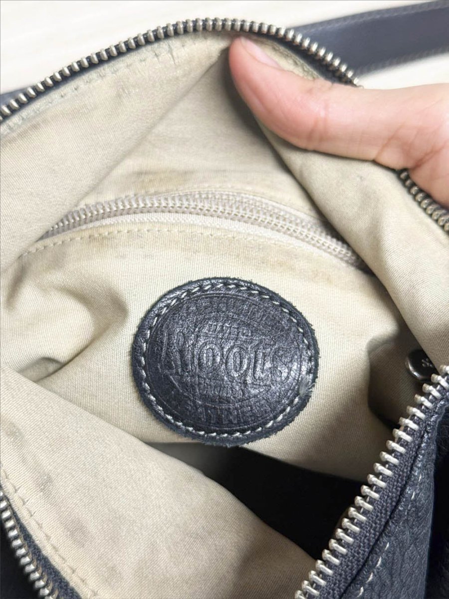 vintage roots leather venetian tribe crossbody bag - good market thrift store