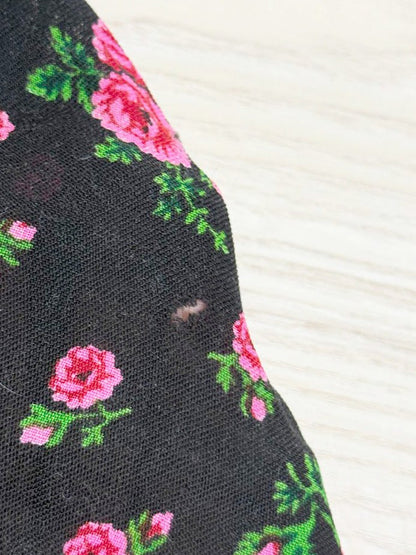 vintage rose square woven scarf - good market thrift store