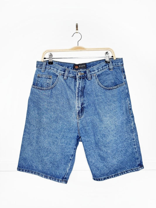 vintage route 66 relaxed fit denim jorts - good market thrift store