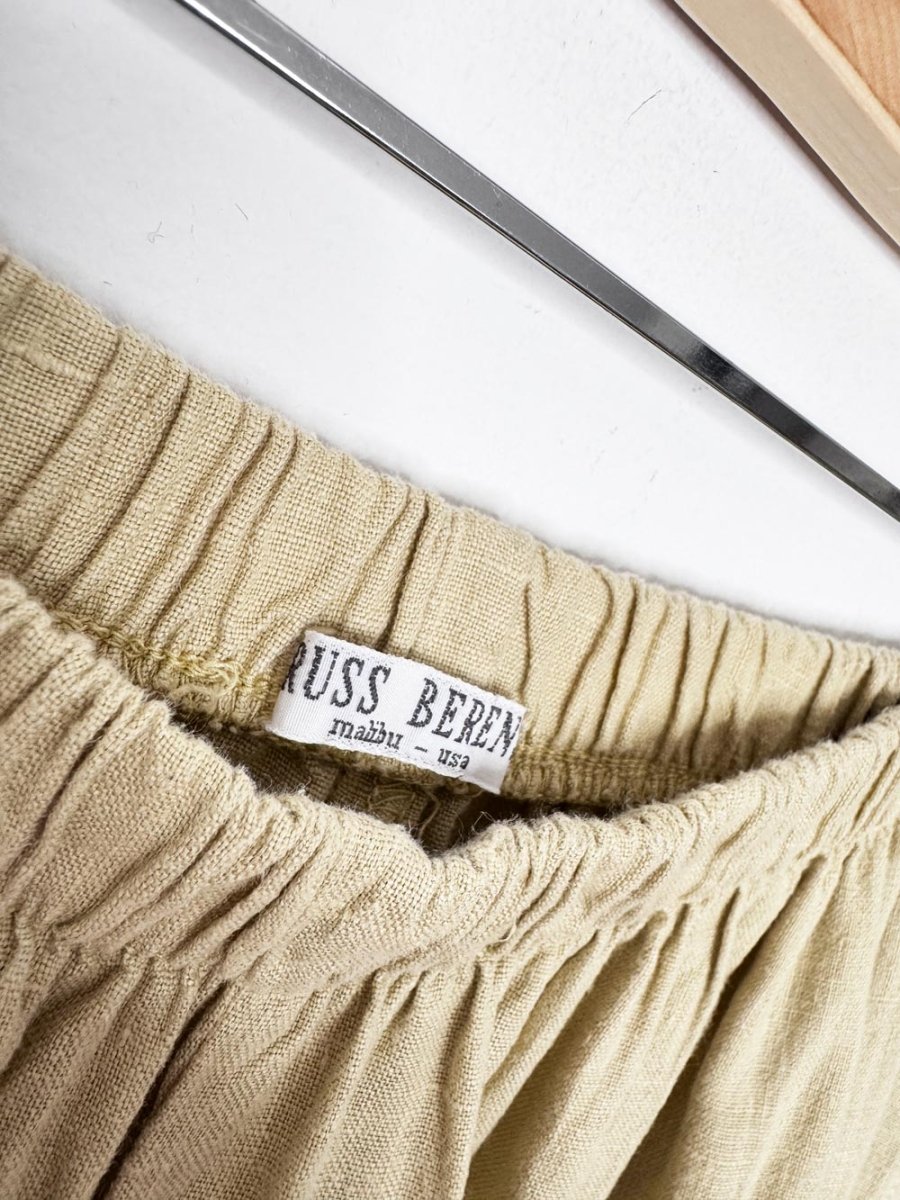 vintage russ berens malibu 100% linen casual pants | made in USA - good market thrift store