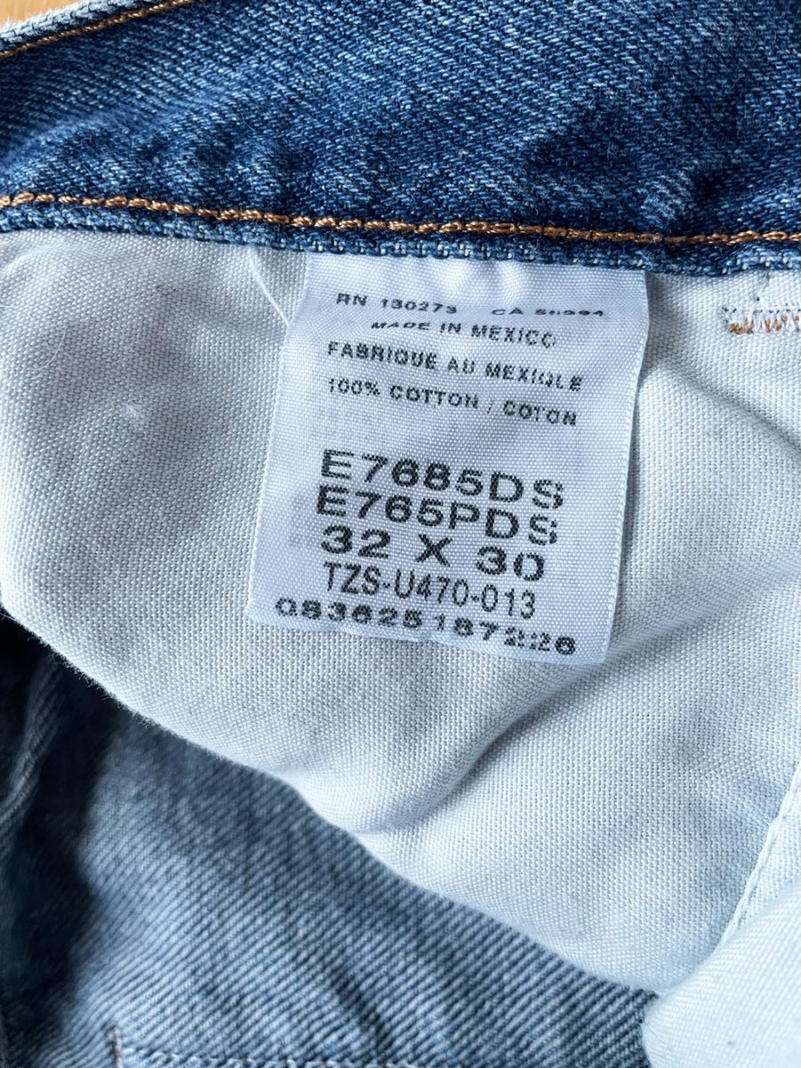 vintage rustler carpenter long denim shorts | rework | jorts - good market thrift store