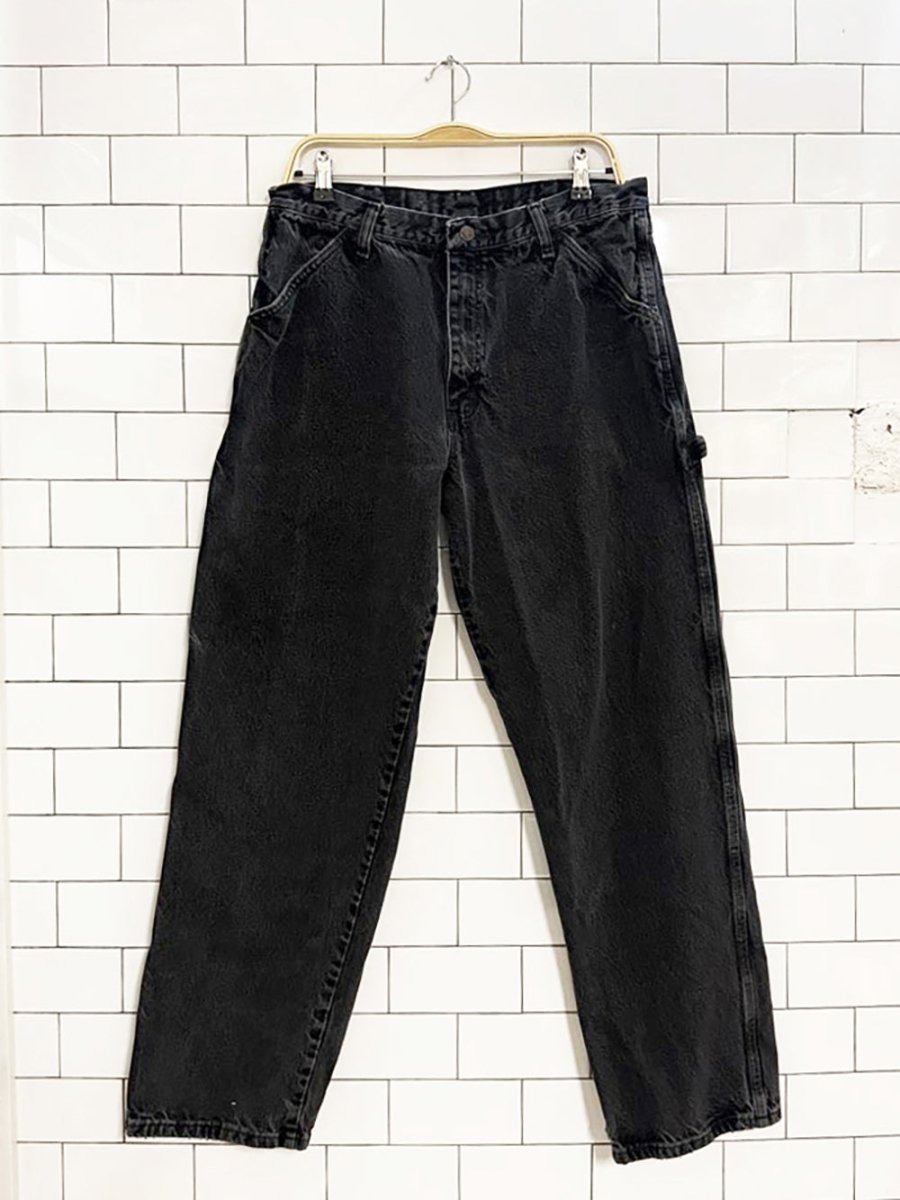 vintage rustler faded carpenter jeans - good market thrift store