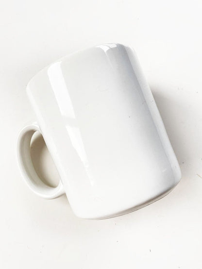 vintage santa claus through window mug - good market thrift store