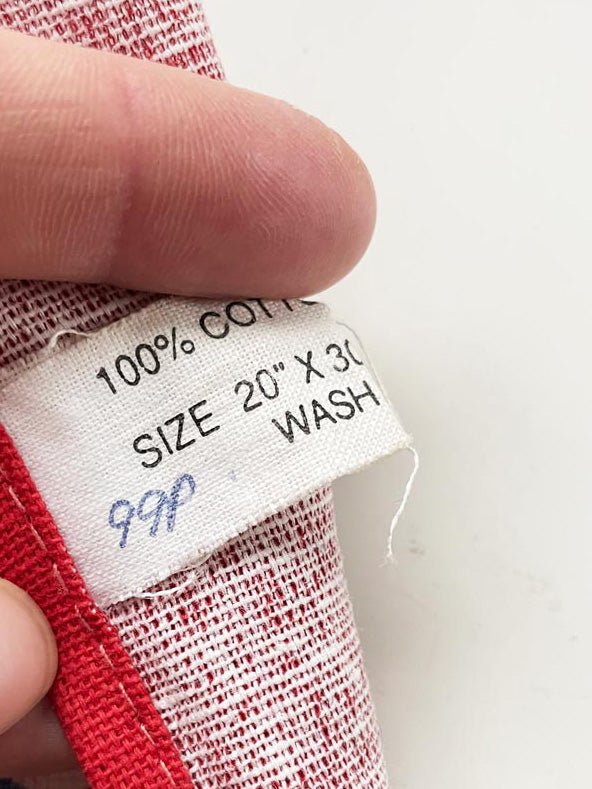 vintage santa delivers presents tea towel | 100% cotton - good market thrift store