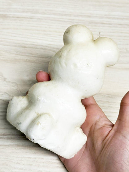 vintage santa mouse holiday candle - good market thrift store