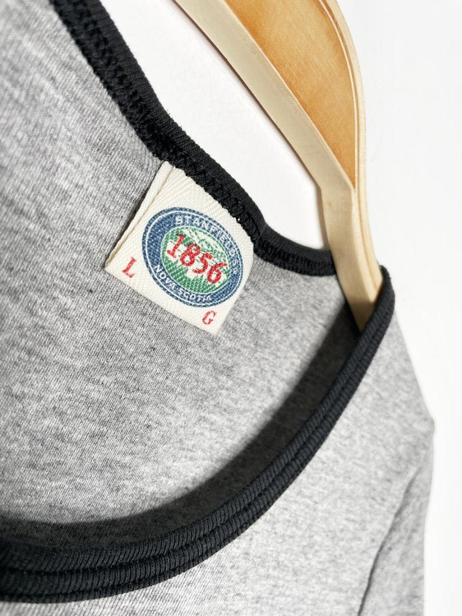 vintage sarah mclachlin 1997 baby rib ringer tee | stanfields 1856 - good market thrift store