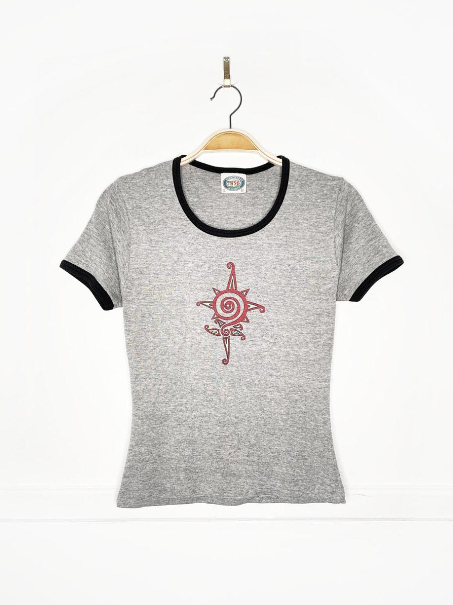 vintage sarah mclachlin 1997 baby rib ringer tee | stanfields 1856 - good market thrift store