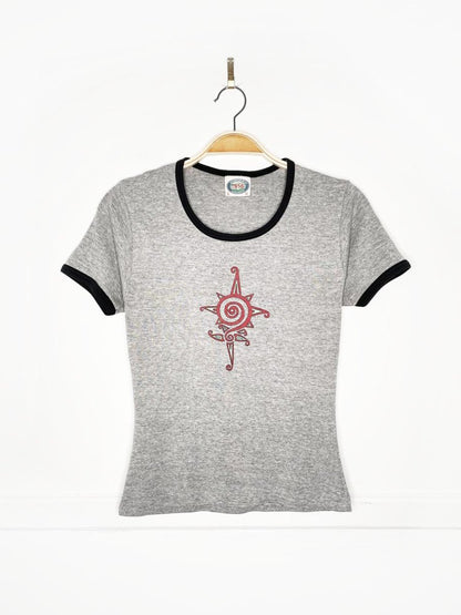 vintage sarah mclachlin 1997 baby rib ringer tee | stanfields 1856 - good market thrift store