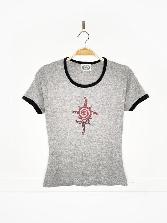 vintage sarah mclachlin 1997 baby rib ringer tee | stanfields 1856 - good market thrift store