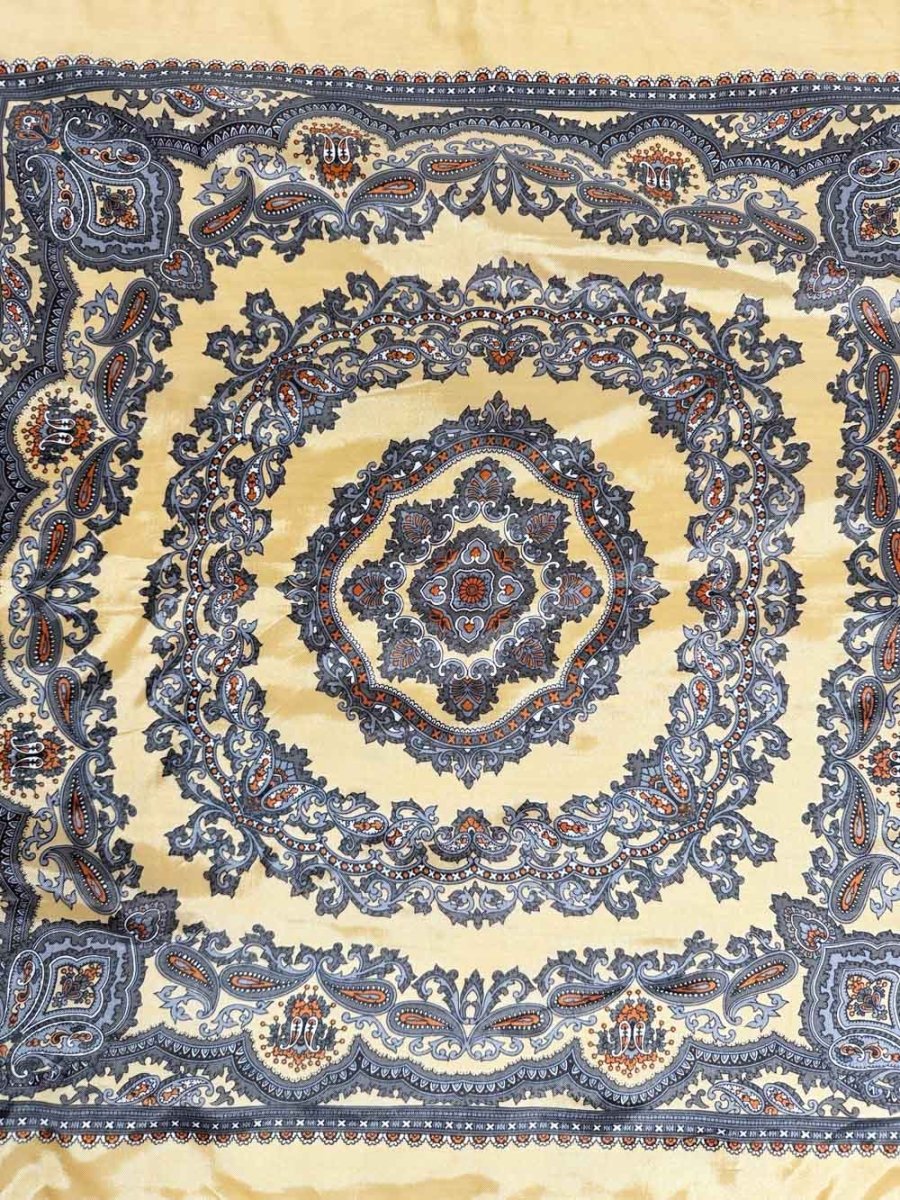 vintage satin paisley square scarf - good market thrift store