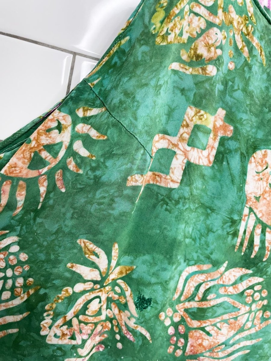 vintage satu bali tie dye beach maxi dress - good market thrift store