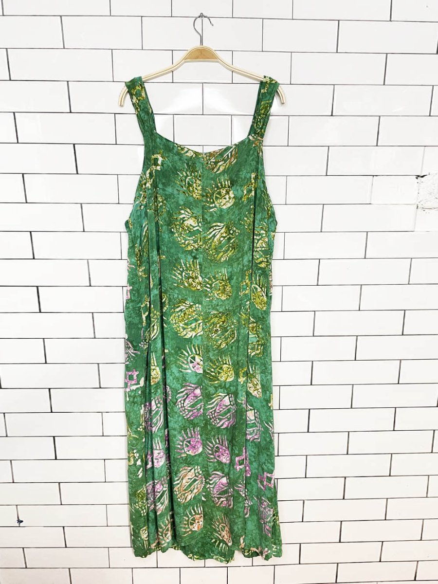 vintage satu bali tie dye beach maxi dress - good market thrift store
