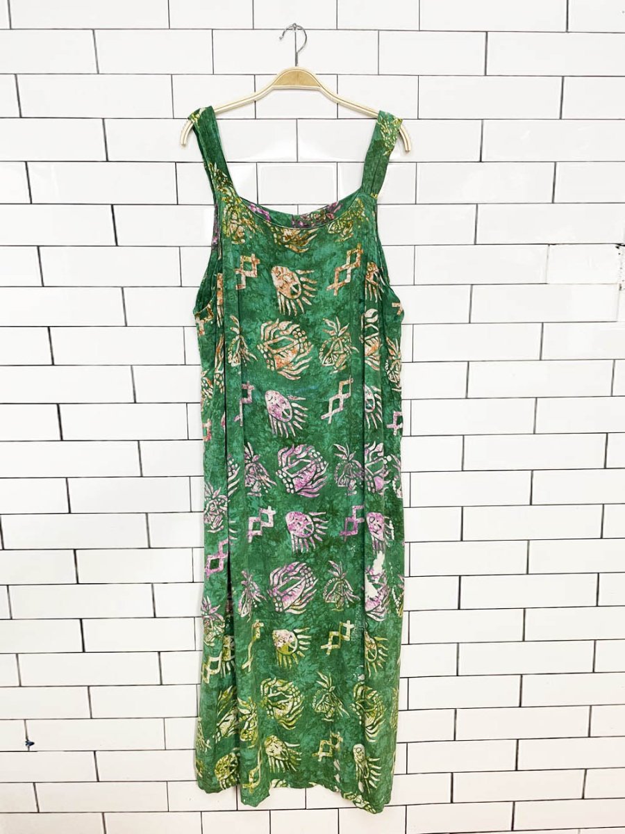 vintage satu bali tie dye beach maxi dress - good market thrift store