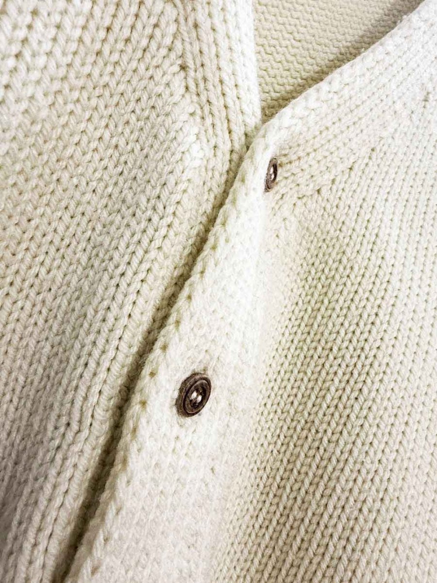 vintage scouts canada drop shoulder balloon sleeve knit cardigan - good market thrift store