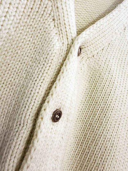 vintage scouts canada drop shoulder balloon sleeve knit cardigan - good market thrift store