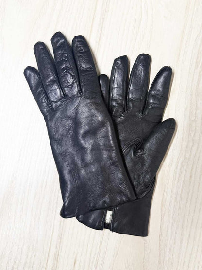 vintage sears lambskin leather gloves | rabbit fur lining | made in Italy - good market thrift store