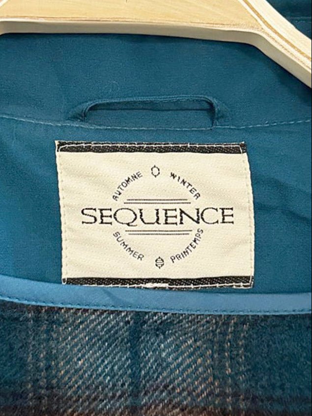 vintage sequence wool - blend tartan liner belted trench coat - good market thrift store