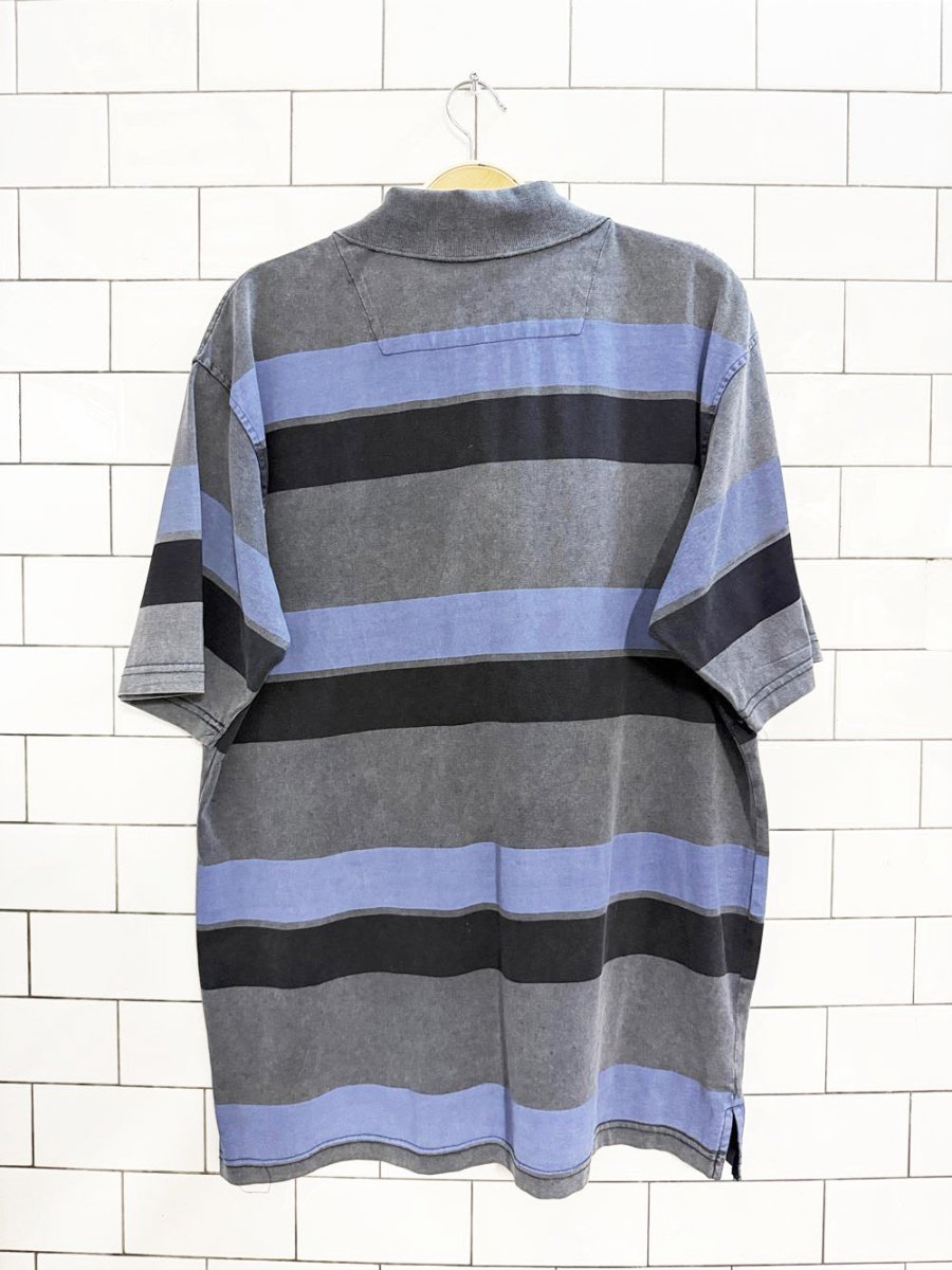 vintage sergio louis striped polo shirt - good market thrift store