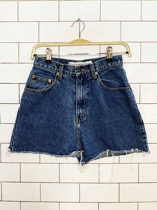 vintage sergio valente high waisted cut off denim shorts - good market thrift store