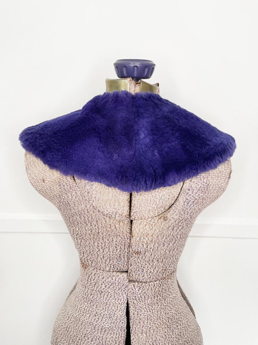 vintage shaved mink fur tie collar - good market thrift store