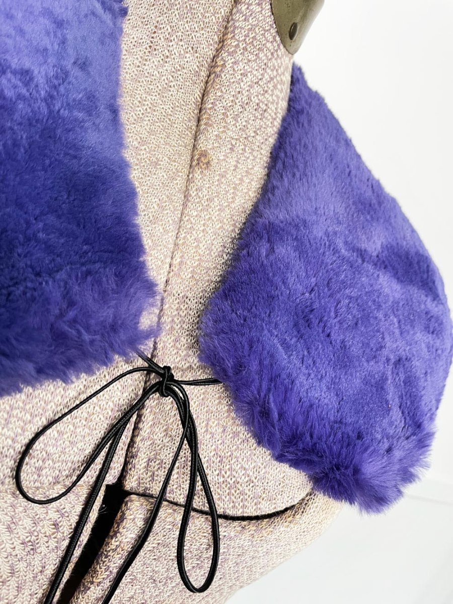 vintage shaved mink fur tie collar - good market thrift store